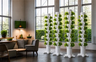 Cultivo vertical PLANNTA em uma residência